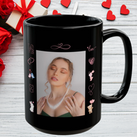 Thumbnail for Personalized Black Photo Love Mug – A Unique Gift for Your Special Someone