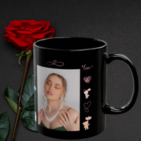 Thumbnail for Personalized Black Photo Love Mug – A Unique Gift for Your Special Someone