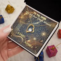 Thumbnail for Forever Love Women's Necklace with Custom Artwork and Personalized Message Card (Golden Glow & Silver Radiance)