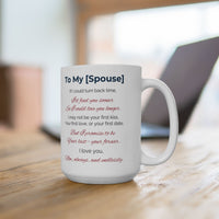 Thumbnail for Forever Together Personalized Husband and Wife Gift Mug – A Daily Reminder to your Spouse of Your Love Story