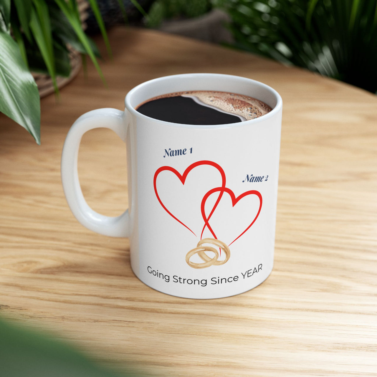 Forever Together Personalized Husband and Wife Gift Mug – A Daily Reminder to your Spouse of Your Love Story