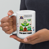 Thumbnail for Monster Gardening Squad Motivation Mug – Whimsical Affirmations for Growth and Nurturing for All Ages